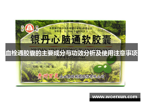 血栓通胶囊的主要成分与功效分析及使用注意事项